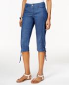 Style & Co. Petite Chambray Capri Pants, Only At Macy's