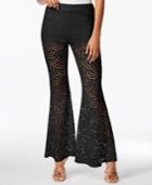 Material Girl Juniors' Lace Flare-leg Pants, Created For Macy's