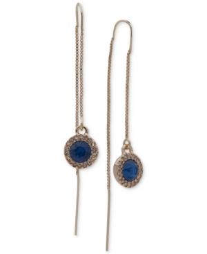 Ivanka Trump Gold-tone Stone Halo Threader Earrings