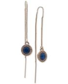 Ivanka Trump Gold-tone Stone Halo Threader Earrings