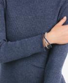 Swarovski Silver-tone Blue Crystal Crisscross Cuff Bracelet