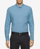 Calvin Klein Men's Circle-dot-print Dobby Long-sleeve Shirt