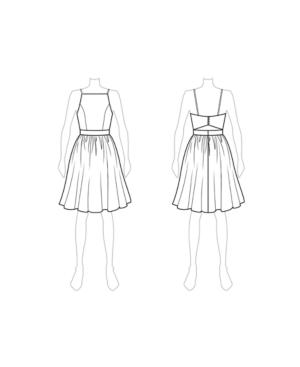 Customize: Switch To Knee Length Skirt - Fame And Partners Knee-length Metallic Dress