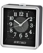 Seiko Black & Silver-tone Alarm Clock