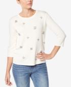 Buffalo David Bitton Embellished Bow-back Top