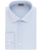 Kenneth Cole Reaction Men's Slim-fit Techni-cole Performance Sky Blue Dress Shirt