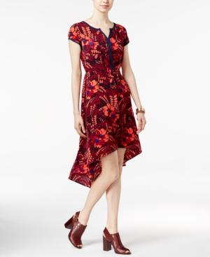 Tommy Hilfiger Floral-print High-low Shift Dress