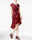 Tommy Hilfiger Floral-print High-low Shift Dress