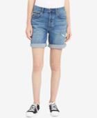 Calvin Klein Jeans Distressed Denim City Shorts