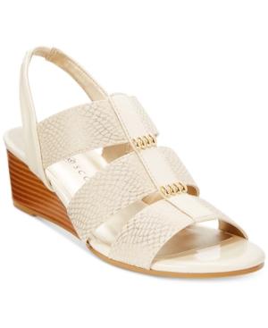 Karen Scott Johane Stretch Wedge Sandals, Only At Macy's Women's Shoes