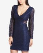 Guess V-neck Lace Illusion Dress