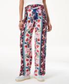 Be Bop Juniors' Floral-print Wide-leg Pants