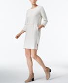 Eileen Fisher Organic Cotton Pullover 3/4-sleeve Shift Dress