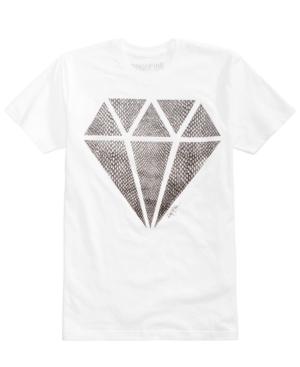 Ring Of Fire Men's Snake Diamond Graphic-print T-shirt, Only At Macy's