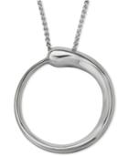 Nambe Circle Pendant Necklace In Sterling Silver