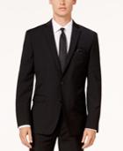 Bar Iii Men's Slim-fit Active Stretch Solid Black Suit Jacket, Created For Macy's
