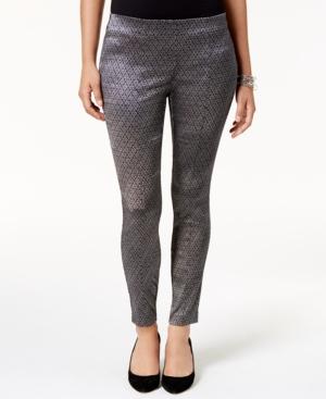 Alfani Jacquard Skinny Pants, Created For Macy's