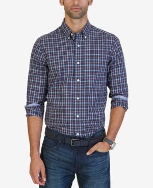 Nautica Men's Classic-fit Ensign Plaid Button-down Shirt