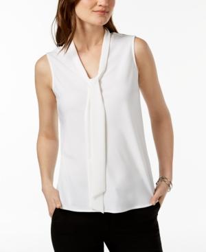 Kasper Tie-neck Top