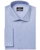 Alfani Performance Blue And White Stripe Dress Shirt, Only At Macy's
