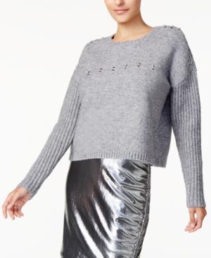 Guess Grommeted Ribbed Sweater