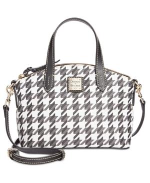 Dooney & Bourke Houndstooth Ruby Mini Satchel