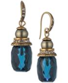 Carolee Gold-tone Stone Drop Earrings