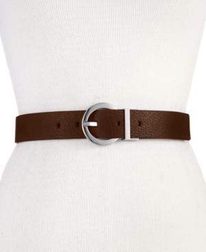 Calvin Klein Reversible Round-buckle Belt