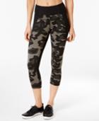 Calvin Klein Performance Jigsaw-print Cropped Leggings