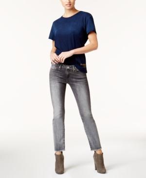 True Religion Cotton Frayed Straight-leg Jeans