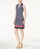 Charter Club Sleeveless Striped Polo Dress, Only At Macy's