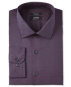 Alfani Men's Classic/regular Fit Performance Boldberry Double Circle Print Dress Shirt, Only At Macy's
