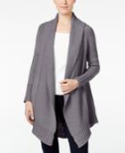 Style & Co. Shawl-collar Open-front Cardigan, Only At Macy's