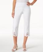 Charter Club Cambridge Crochet-hem Capri Pants, Created For Macy's