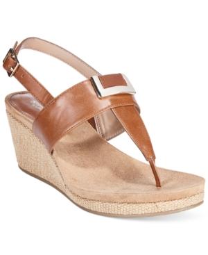 Style & Co. Maryana Wedge Thong Sandals, Only At Macy's Women's Shoes