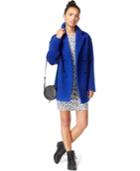 Wildflower Double-breasted Wool-blend Peacoat