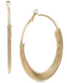 Thalia Sodi Extra Large Gold-tone Half-wrapped Hoop Earrings, 3, Created For Macy's