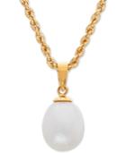 Cultured Freshwater Pearl (8 X 9mm) 18 Pendant Necklace In 10k Gold