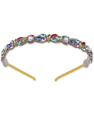 Deepa Gold-tone Multicolored Cluster Headband