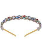 Deepa Gold-tone Multicolored Cluster Headband