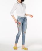 Hudson Jeans Nico Star Embroidered Skinny Jeans