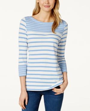 Charter Club Striped Knit Top, Only At Macy's