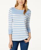 Charter Club Striped Knit Top, Only At Macy's