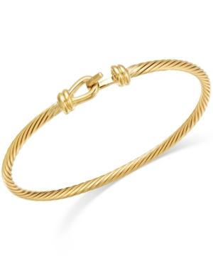 Twisted Cable Bangle Bracelet In 14k Gold