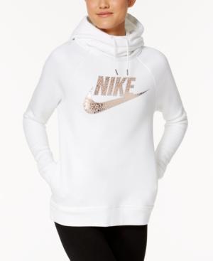 Nike Rally Metallic Funnel-neck Hoodie