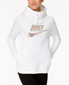 Nike Rally Metallic Funnel-neck Hoodie
