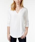 Maison Jules Long-sleeve Pullover Top, Only At Macy's