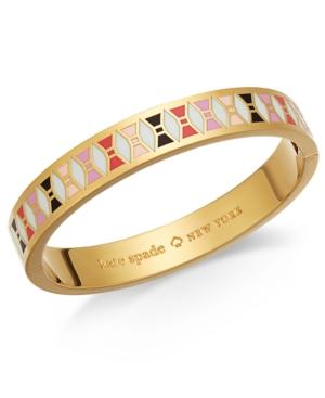 Kate Spade New York Gold-tone Colored Bow Bangle Bracelet