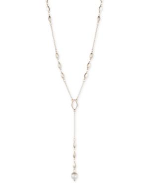 Ivanka Trump Gold-tone Imitation Pearl Lariat Necklace, 16 + 3 Extender