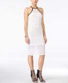 Material Girl Juniors' Strappy-back Lace Illusion Dress, Only At Macy's